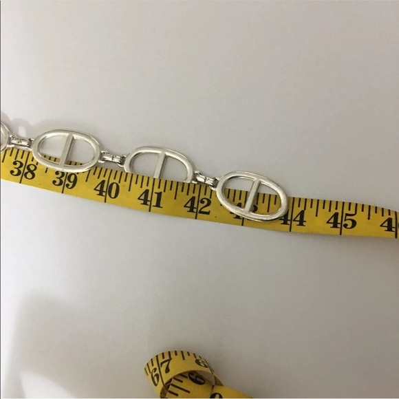 Silver Tone Michael Kors Link Belt - Picture 4 of 5